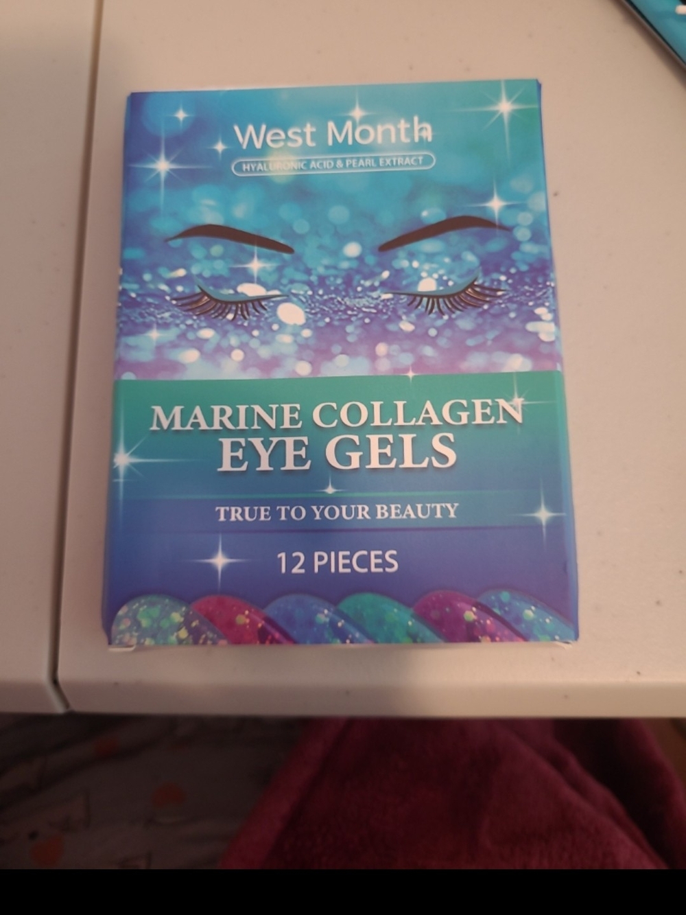 West Month Marine Collagen Eye Gels - Blue/Teal Packaging